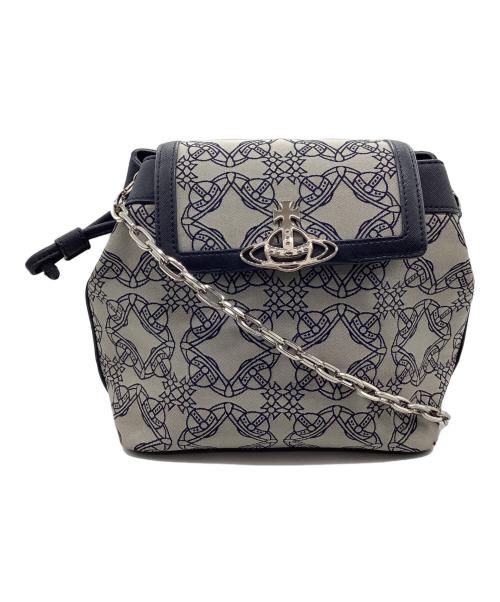 Vivienne Westwood（ヴィヴィアンウエストウッド）Vivienne Westwood (ヴィヴィアンウエストウッド) チェーンショルダーバッグ VEGAN グレーの古着・服飾アイテム