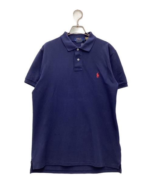 POLO RALPH LAUREN（ポロ・ラルフローレン）POLO RALPH LAUREN (ポロ・ラルフローレン) 半袖ポロシャツ ネイビー サイズ:SIZE Mの古着・服飾アイテム