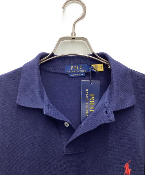 POLO RALPH LAUREN（ポロ・ラルフローレン）POLO RALPH LAUREN (ポロ・ラルフローレン) 半袖ポロシャツ ネイビー サイズ:SIZE Mの古着・服飾アイテム