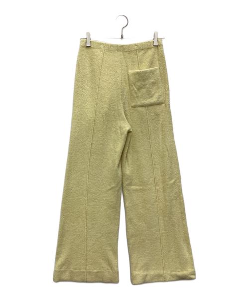 AURALEE（オーラリー）AURALEE (オーラリー) COTTON NYLON PILE PANTS - LIGHT YELLOW イエロー サイズ:SIZE 0の古着・服飾アイテム
