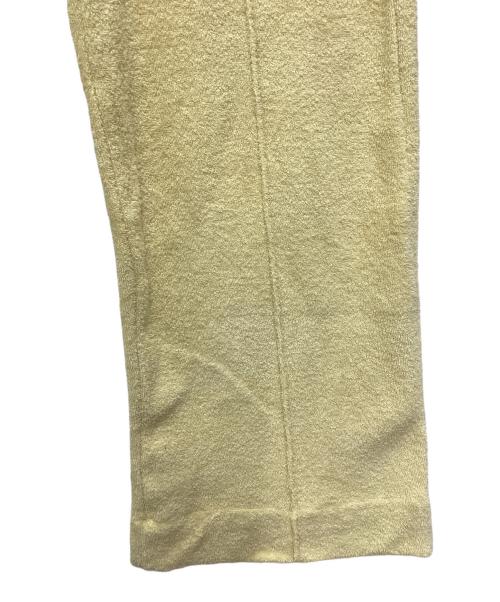 AURALEE（オーラリー）AURALEE (オーラリー) COTTON NYLON PILE PANTS - LIGHT YELLOW イエロー サイズ:SIZE 0の古着・服飾アイテム