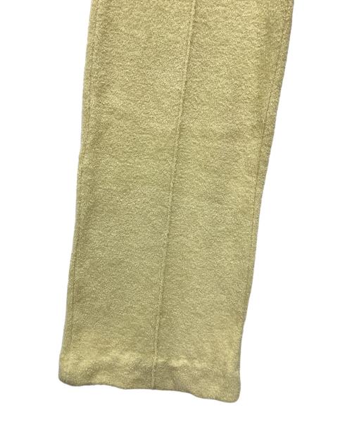 AURALEE（オーラリー）AURALEE (オーラリー) COTTON NYLON PILE PANTS - LIGHT YELLOW イエロー サイズ:SIZE 0の古着・服飾アイテム
