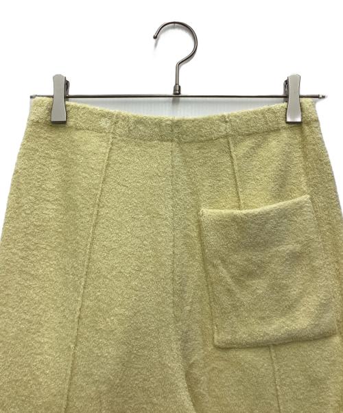 AURALEE（オーラリー）AURALEE (オーラリー) COTTON NYLON PILE PANTS - LIGHT YELLOW イエロー サイズ:SIZE 0の古着・服飾アイテム