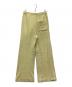 AURALEE (オーラリー) COTTON NYLON PILE PANTS - LIGHT YELLOW イエロー サイズ:SIZE 0：13000円