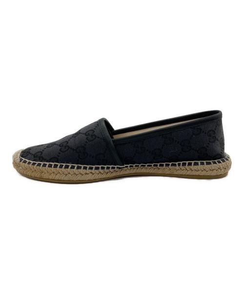 GUCCI（グッチ）GUCCI (グッチ) スリッポン エスパドリーユ ブラック サイズ:SIZE 38の古着・服飾アイテム