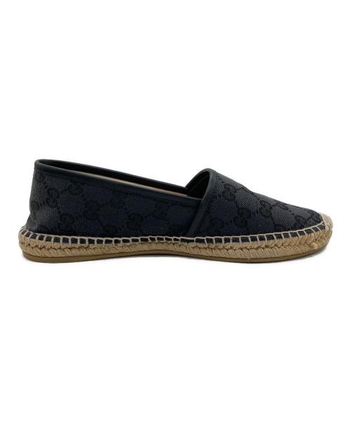GUCCI（グッチ）GUCCI (グッチ) スリッポン エスパドリーユ ブラック サイズ:SIZE 38の古着・服飾アイテム