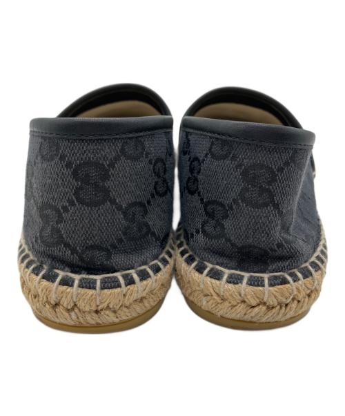 GUCCI（グッチ）GUCCI (グッチ) スリッポン エスパドリーユ ブラック サイズ:SIZE 38の古着・服飾アイテム