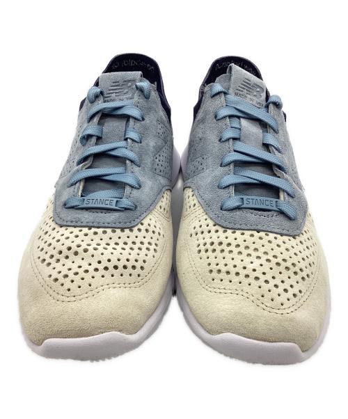 NEW BALANCE（ニューバランス）NEW BALANCE (ニューバランス) STANCE (スタンス) ローカットスニーカー アイボリー×スカイブルー サイズ:SIZE 27cmの古着・服飾アイテム