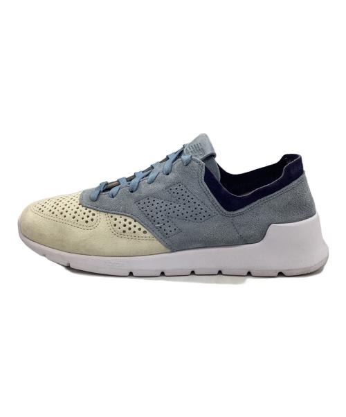 NEW BALANCE（ニューバランス）NEW BALANCE (ニューバランス) STANCE (スタンス) ローカットスニーカー アイボリー×スカイブルー サイズ:SIZE 27cmの古着・服飾アイテム