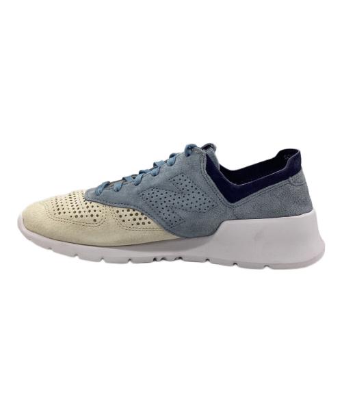 NEW BALANCE（ニューバランス）NEW BALANCE (ニューバランス) STANCE (スタンス) ローカットスニーカー アイボリー×スカイブルー サイズ:SIZE 27cmの古着・服飾アイテム