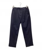 MINEDENIMマインデニム）の古着「E.F Wool Tapered TRS スラックス トラウザーパンツ」｜ネイビー