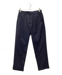 MINEDENIM（マインデニム）の古着「E.F Wool Tapered TRS スラックス トラウザーパンツ」｜ネイビー