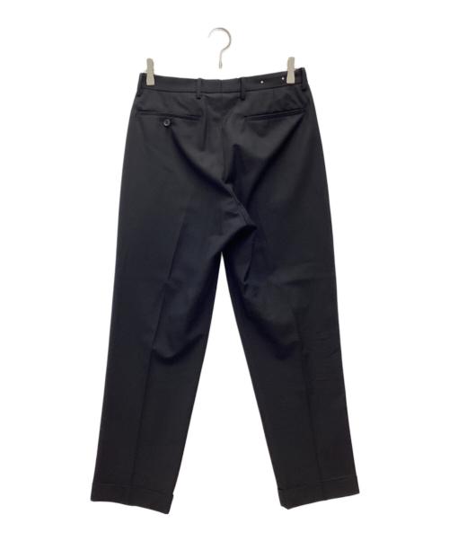 MINEDENIM（マインデニム）MINEDENIM (マインデニム) E.F Wool Tapered 1タック ウール スラックス トラウザーパンツ ブラック サイズ:SIZE 44の古着・服飾アイテム