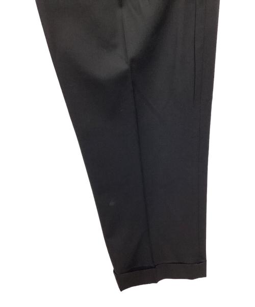 MINEDENIM（マインデニム）MINEDENIM (マインデニム) E.F Wool Tapered 1タック ウール スラックス トラウザーパンツ ブラック サイズ:SIZE 44の古着・服飾アイテム