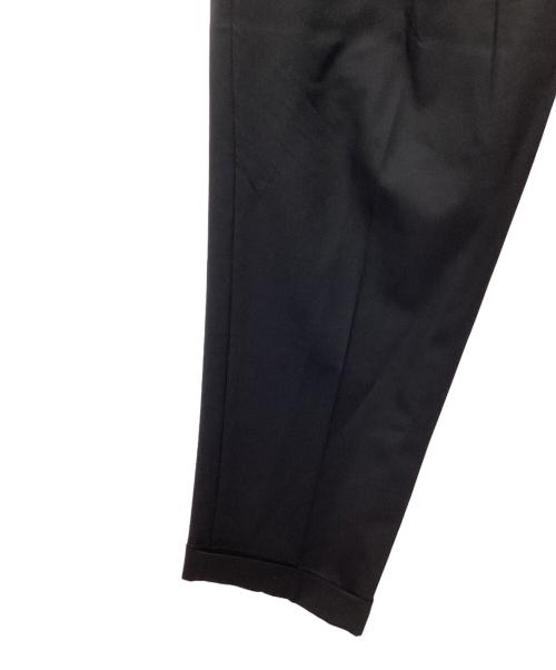 MINEDENIM（マインデニム）MINEDENIM (マインデニム) E.F Wool Tapered 1タック ウール スラックス トラウザーパンツ ブラック サイズ:SIZE 44の古着・服飾アイテム
