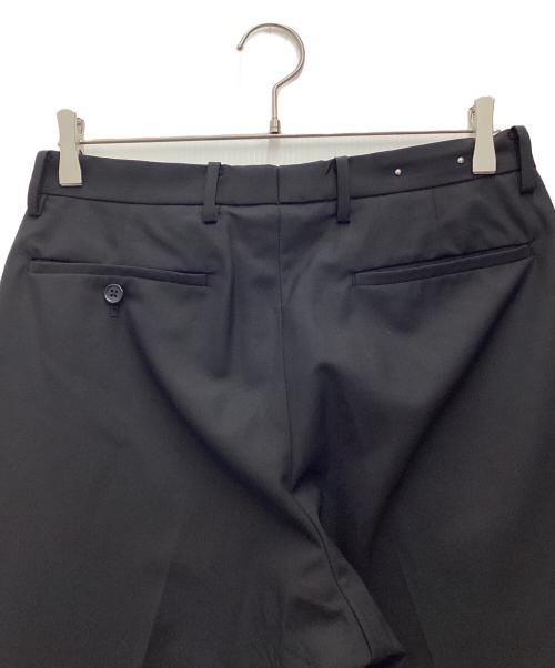 MINEDENIM（マインデニム）MINEDENIM (マインデニム) E.F Wool Tapered 1タック ウール スラックス トラウザーパンツ ブラック サイズ:SIZE 44の古着・服飾アイテム