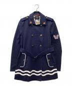 Desigualデシグアル）の古着「トレンチコート」｜ネイビー