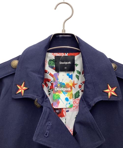 Desigual（デシグアル）Desigual (デシグアル) トレンチコート ネイビー サイズ:SIZE 46の古着・服飾アイテム