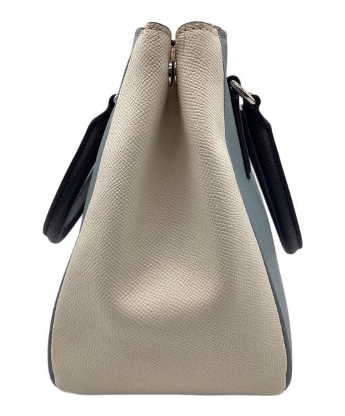 COACH（コーチ）COACH (コーチ) Surrey Carryall 2WAYハンドバッグ スカイブルー×ベージュの古着・服飾アイテム
