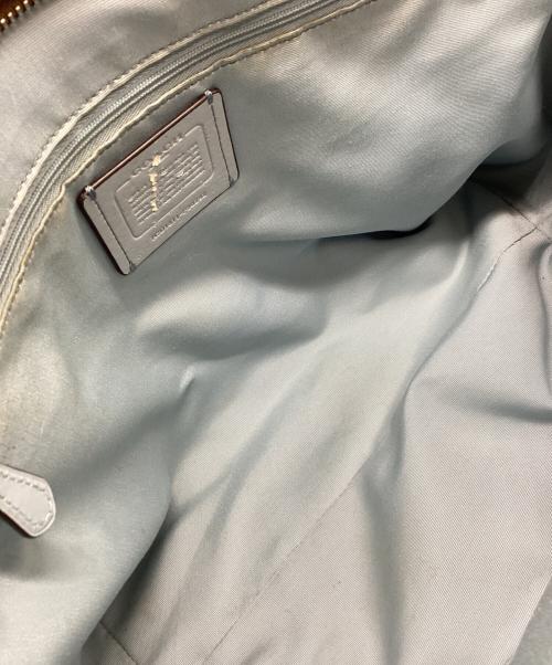 COACH（コーチ）COACH (コーチ) トートバッグ ブラウン×スカイブルーの古着・服飾アイテム