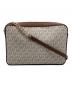 MICHAEL KORS (マイケルコース) ショルダーバッグ ホワイト×ブラウン：7000円