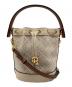 TORY BURCH（トリーバーチ）の古着「モノグラム巾着ショルダーバッグ」｜ベージュ