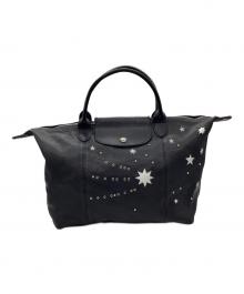 LONGCHAMP（ロンシャン）の古着「ハンドバッグ プリアージュ」｜ブラック