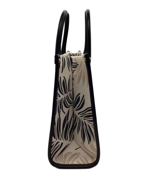 MICHAEL KORS（マイケルコース）MICHAEL KORS (マイケルコース) パームジャガードトートバック ベージュの古着・服飾アイテム