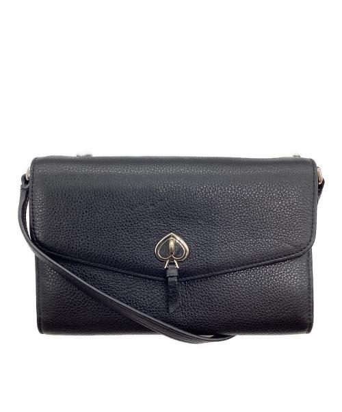 Kate Spade（ケイトスペード）Kate Spade (ケイトスペード) ショルダーウォレット ブラックの古着・服飾アイテム