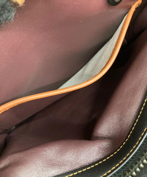 COACH（コーチ）COACH (コーチ) ローグ 25・パッチワーク ブラウン×ブラックの古着・服飾アイテム