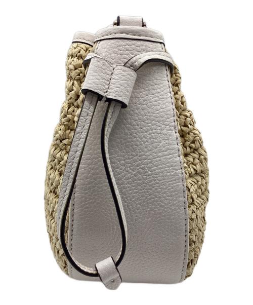 Kate Spade（ケイトスペード）Kate Spade (ケイトスペード) サッチェルバッグ ダンプリングストロー ナチュラルの古着・服飾アイテム