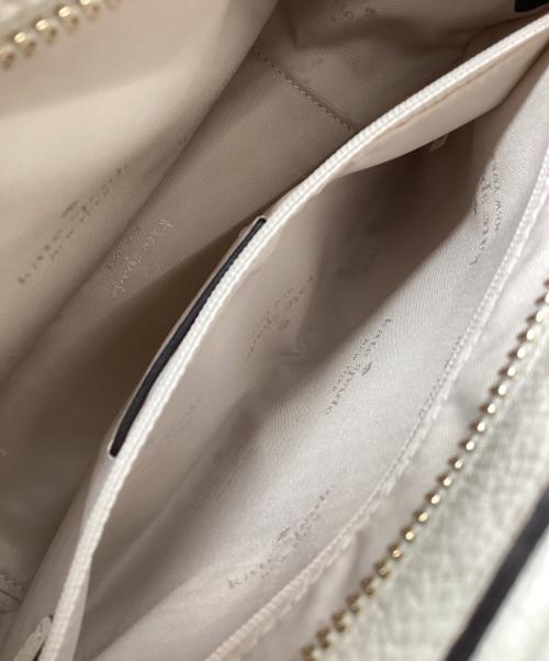 Kate Spade（ケイトスペード）Kate Spade (ケイトスペード) サッチェルバッグ ダンプリングストロー ナチュラルの古着・服飾アイテム