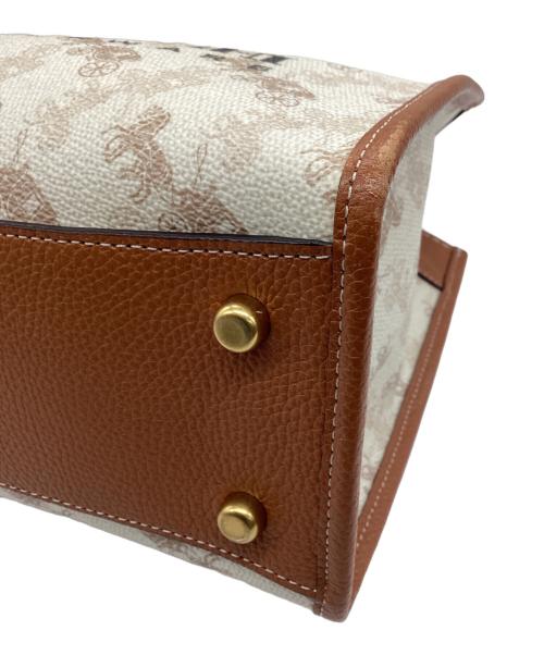 COACH（コーチ）COACH (コーチ) 2WAYバッグ フィールドトート22 ホワイト×ブラウンの古着・服飾アイテム