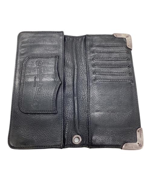 CHROME HEARTS（クロムハーツ）CHROME HEARTS (クロムハーツ) LNG SNGL FLD TIPS シングルフォールド 長財布 ブラックの古着・服飾アイテム
