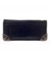 CHROME HEARTS (クロムハーツ) LNG SNGL FLD TIPS シングルフォールド 長財布 ブラック：90000円