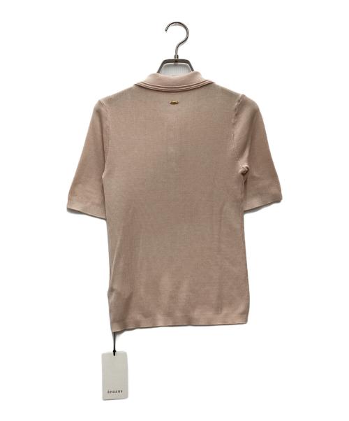 anuans（アニュアンス）anuans (アニュアンス) テンセルポロニット ニットポロシャツ ピンク サイズ:SIZE Freeの古着・服飾アイテム