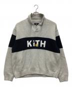 KITH×PIXARキス×ピクサー）の古着「ニットポロシャツ」｜グレー×ブラック