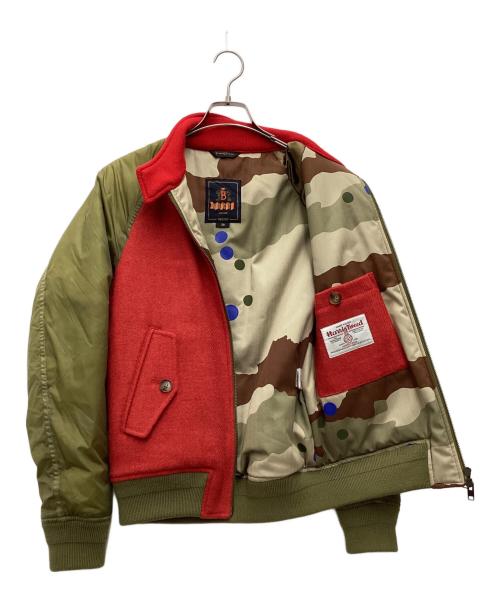 BARACUTA（バラクータ）BARACUTA (バラクータ) Harris Tweed (ハリスツイード) ジャケット オリーブ×レッド サイズ:SIZE 36の古着・服飾アイテム