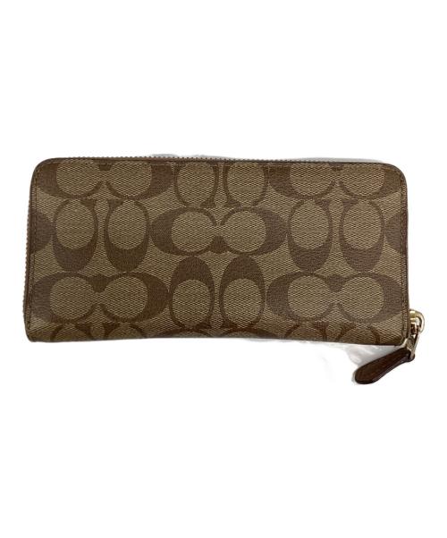 COACH（コーチ）COACH (コーチ) ラウンドファスナー財布 シグネチャーの古着・服飾アイテム