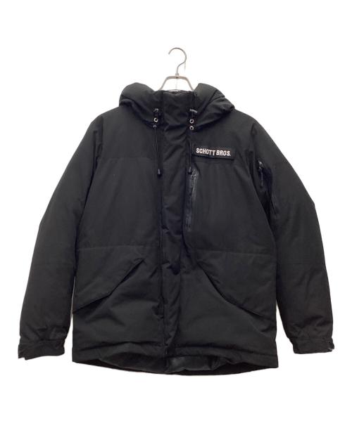 Schott（ショット）Schott (ショット) 2TONE SNORKEL DOWN PARKA ダウンジャケット ブラック サイズ:SIZE Lの古着・服飾アイテム