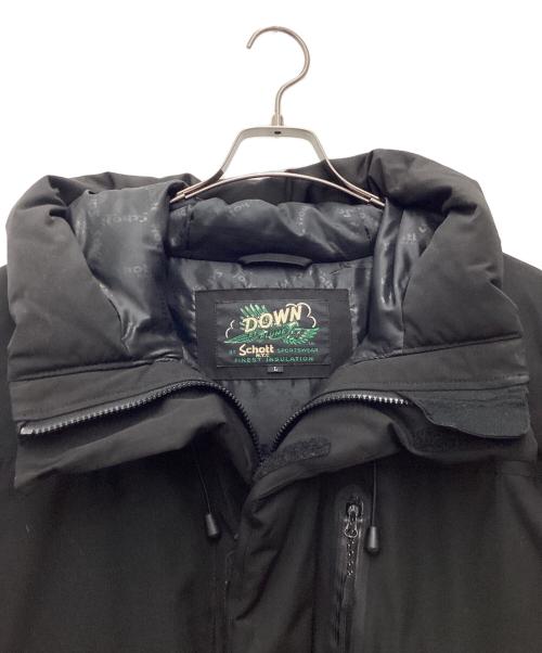 Schott（ショット）Schott (ショット) 2TONE SNORKEL DOWN PARKA ダウンジャケット ブラック サイズ:SIZE Lの古着・服飾アイテム