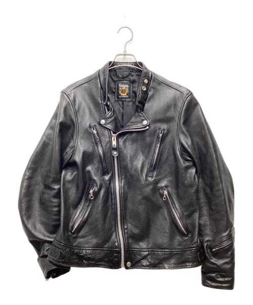 Schott（ショット）Schott (ショット) シープレザー ダブルブレストライダースジャケット ブラック サイズ:SIZE Lの古着・服飾アイテム