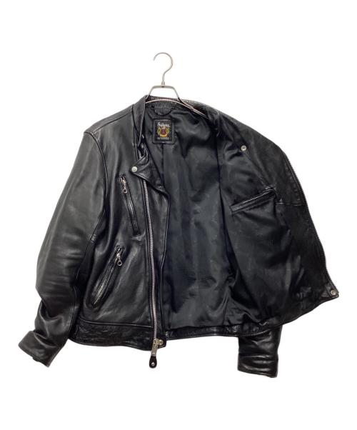 Schott（ショット）Schott (ショット) シープレザー ダブルブレストライダースジャケット ブラック サイズ:SIZE Lの古着・服飾アイテム