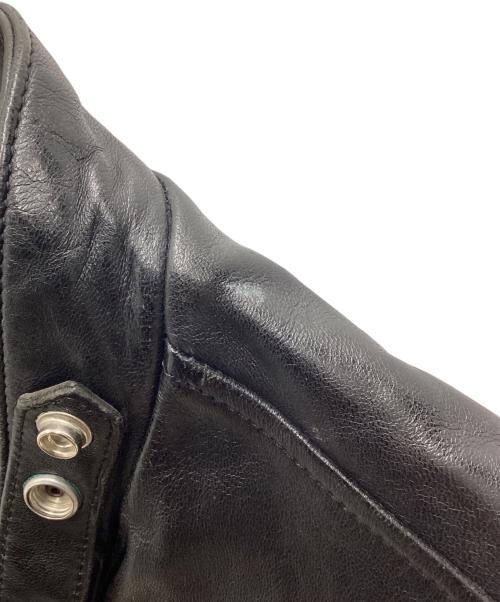 Schott（ショット）Schott (ショット) シープレザー ダブルブレストライダースジャケット ブラック サイズ:SIZE Lの古着・服飾アイテム