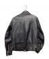 Schott (ショット) シープレザー ダブルブレストライダースジャケット ブラック サイズ:SIZE L：40000円