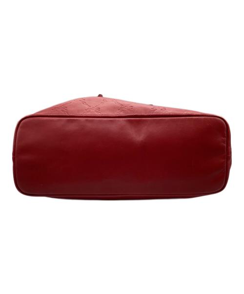 LONGCHAMP（ロンシャン）LONGCHAMP (ロンシャン) トートバッグ レッド×グレーの古着・服飾アイテム