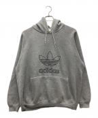 adidasアディダス）の古着「プルオーバーパーカー 推定80s～ 古着 USA製」｜グレー