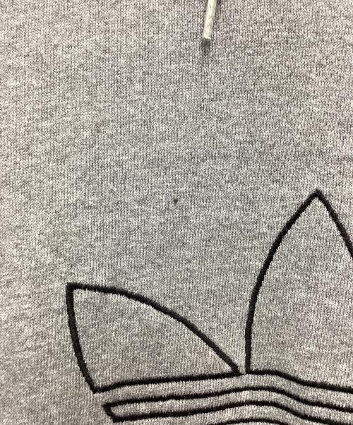 adidas（アディダス）adidas (アディダス) プルオーバーパーカー 推定80s～ 古着 USA製 グレー サイズ:SIZE Lの古着・服飾アイテム