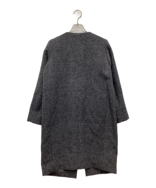 STUDIOUS（ステュディオス）STUDIOUS (ステュディオス) ノーカラーコート グレー サイズ:SIZE 0の古着・服飾アイテム