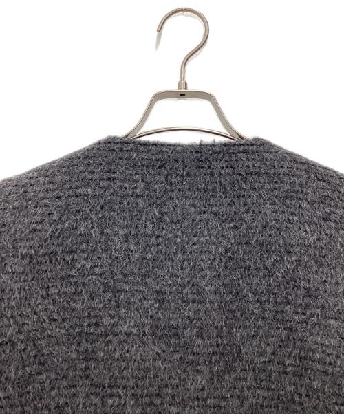 STUDIOUS（ステュディオス）STUDIOUS (ステュディオス) ノーカラーコート グレー サイズ:SIZE 0の古着・服飾アイテム